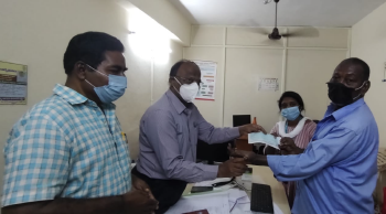 Livelihood Cheques issued to Beneficiary in SLO Office